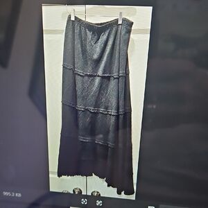 Black Asymmetrical Skirt